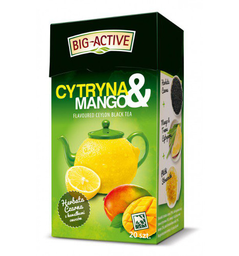 Herbata czarna cejlońska Cytryna i Mango Big-Active