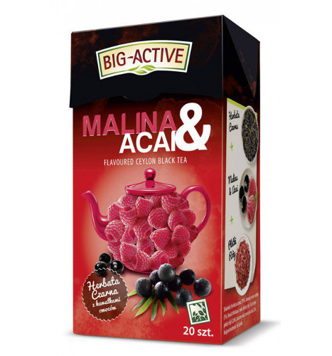 Herbata czarna Malina & Acai Big-Active