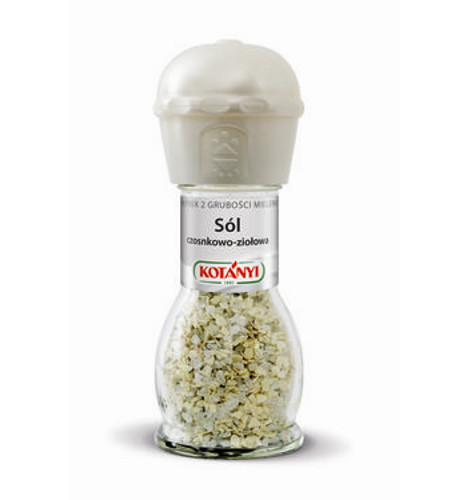 Sól czosnkowo - ziołowa - młynek Kotanyi w sklepie Raj Smakosza