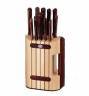 Victorinox - Komplet 11 noży kuchennych z drewnianymi rączkami w bloku - 5.1150.11